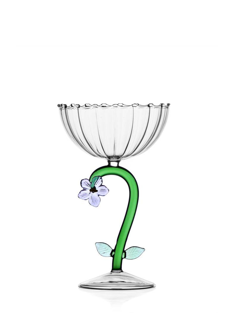 Lilac champagne bowl, Botanica Collection