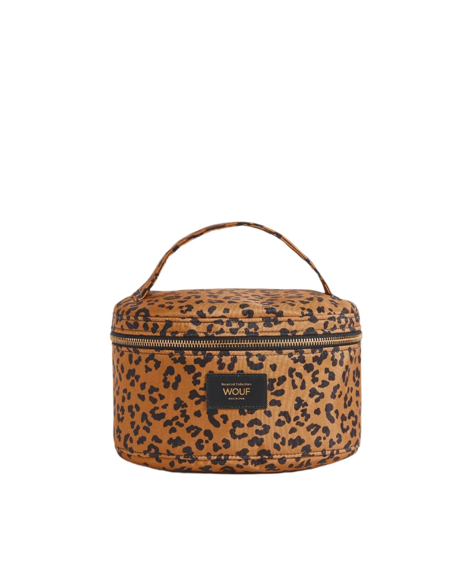 Tan Leopard Spot Agar Vanity Bag