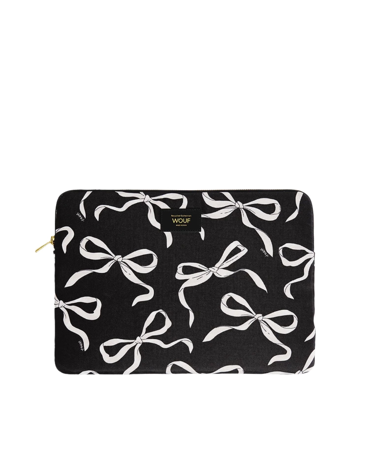 Black & White Carlota Laptop Sleeve, large (15