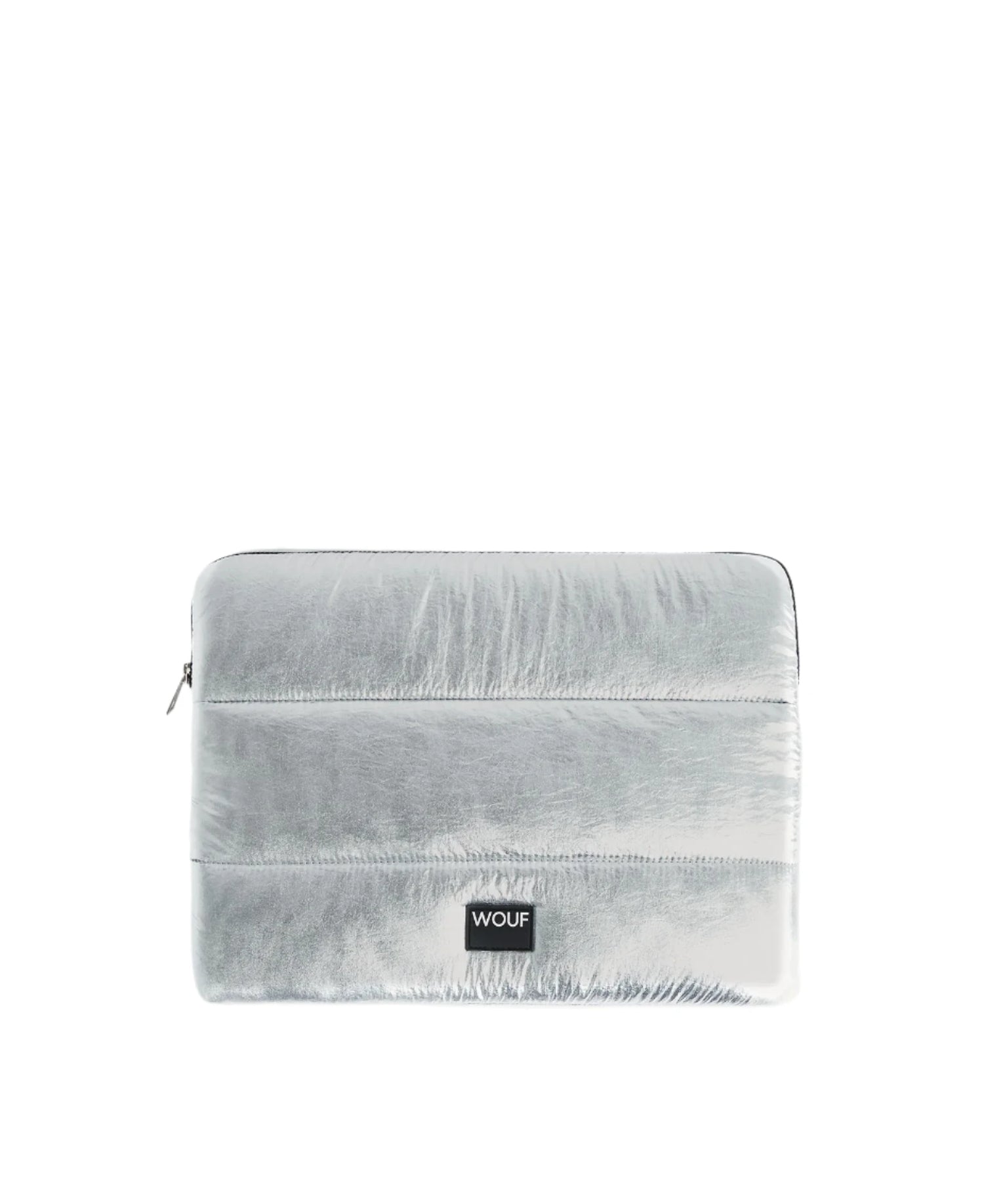 Silver Glossy Laptop Sleeve, small (13