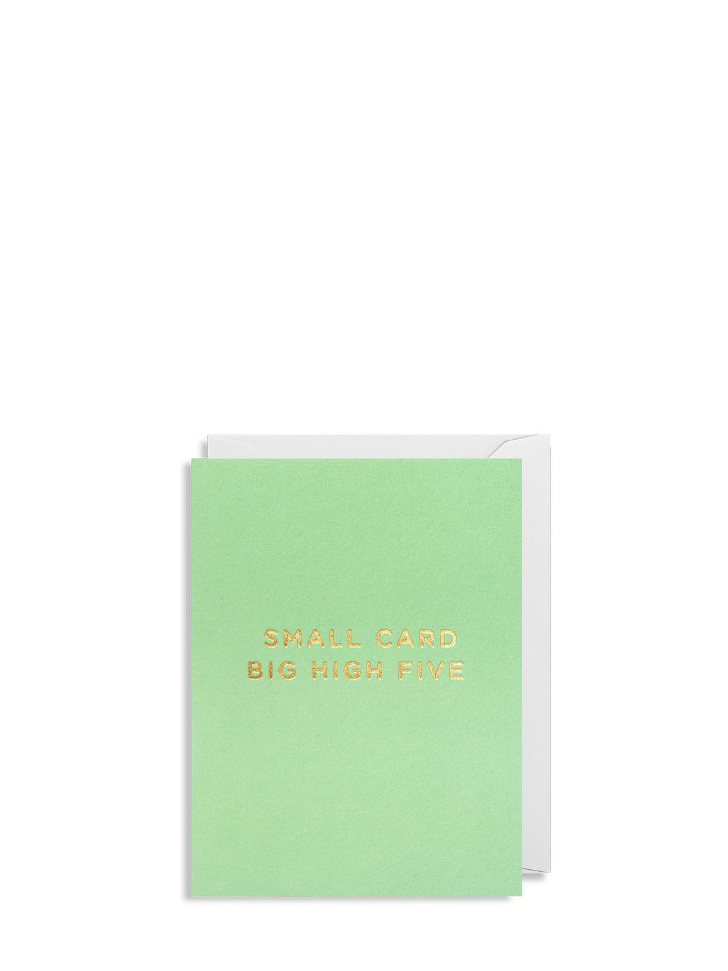 'Small card big high five' Mini greeting card