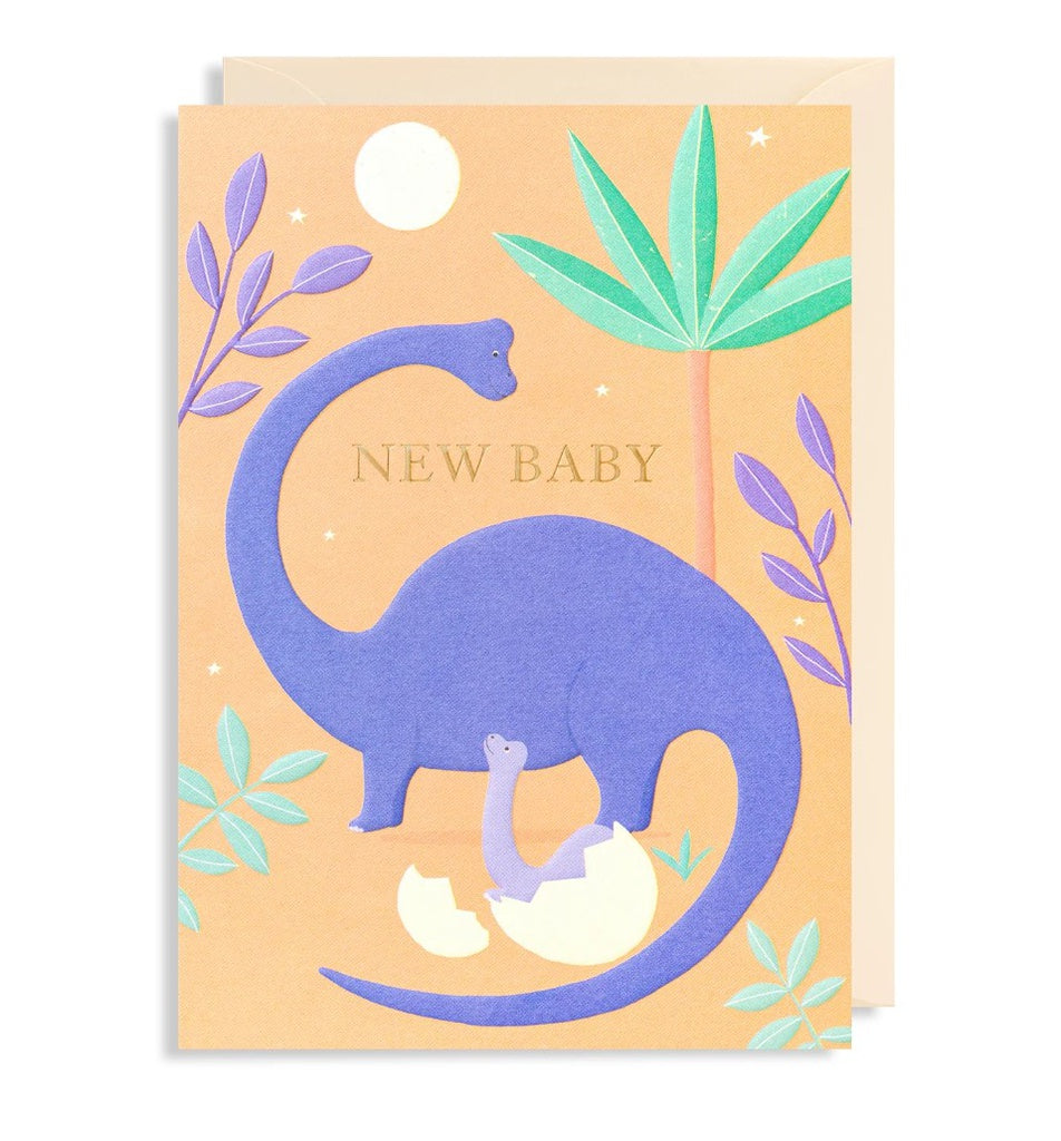 Blue Dinosaurs - Baby Card by Lagom Design