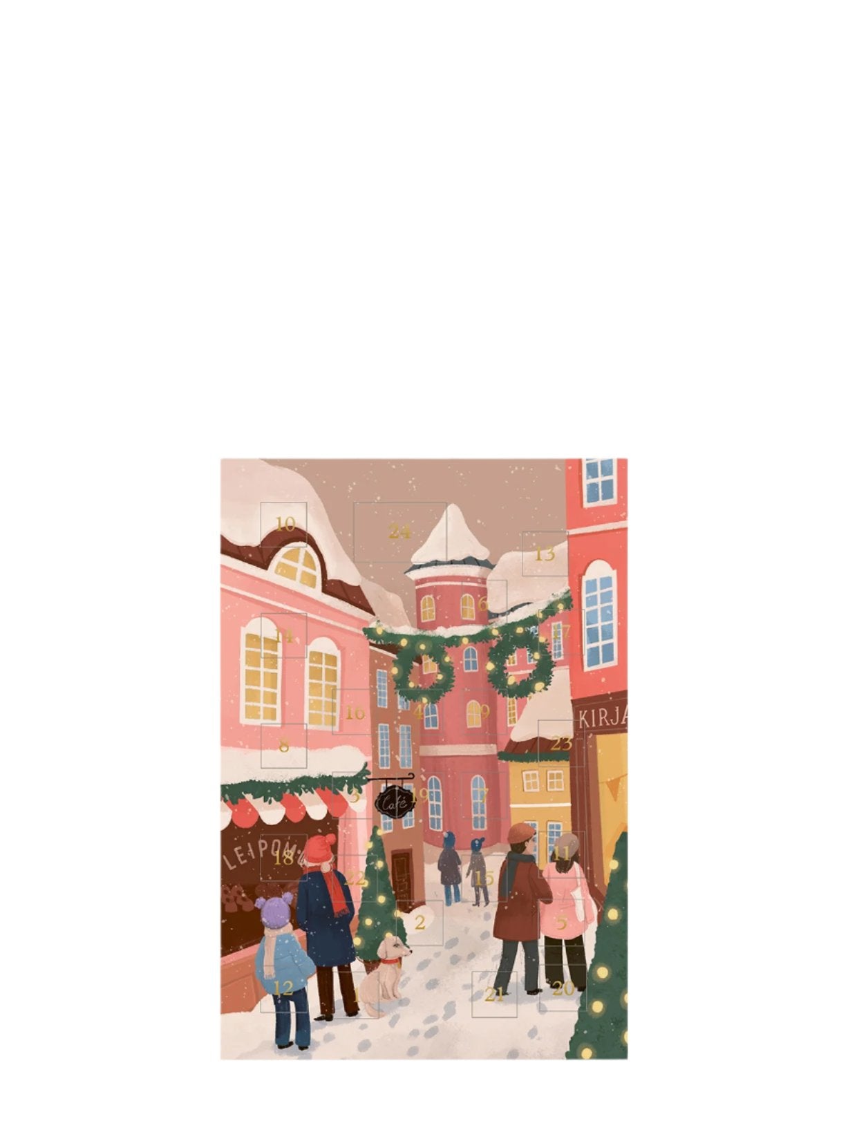 Mini Advent calendar the Christmas street by Kaisu Sandberg