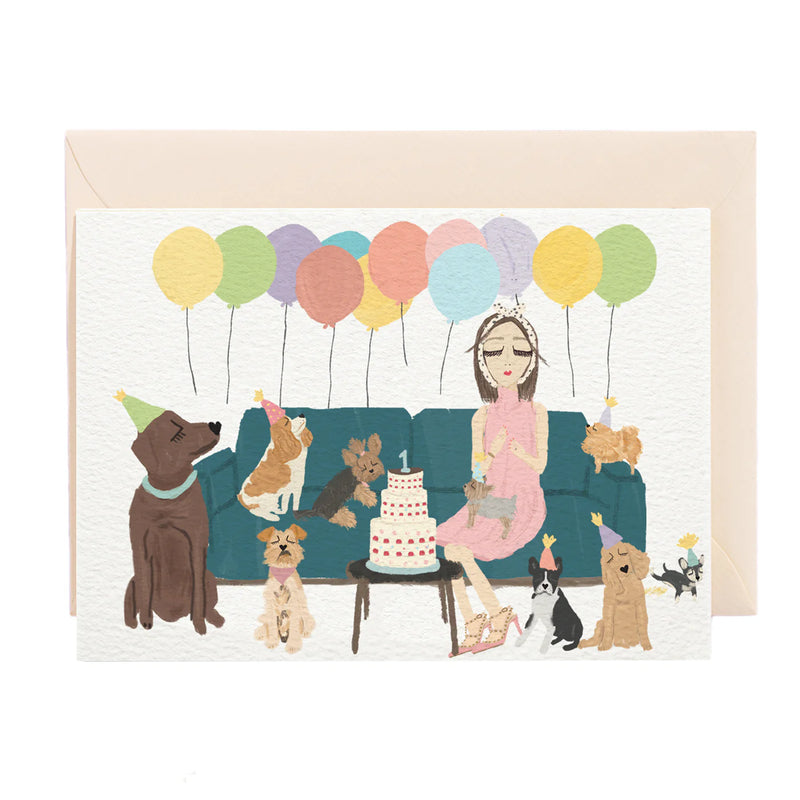Nelly's favourite party, birthday card