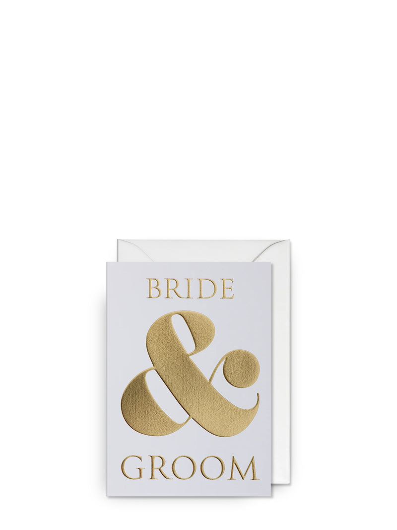 Bride and groom, wedding card