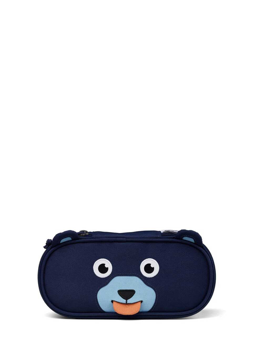 Bear pencil case, blue