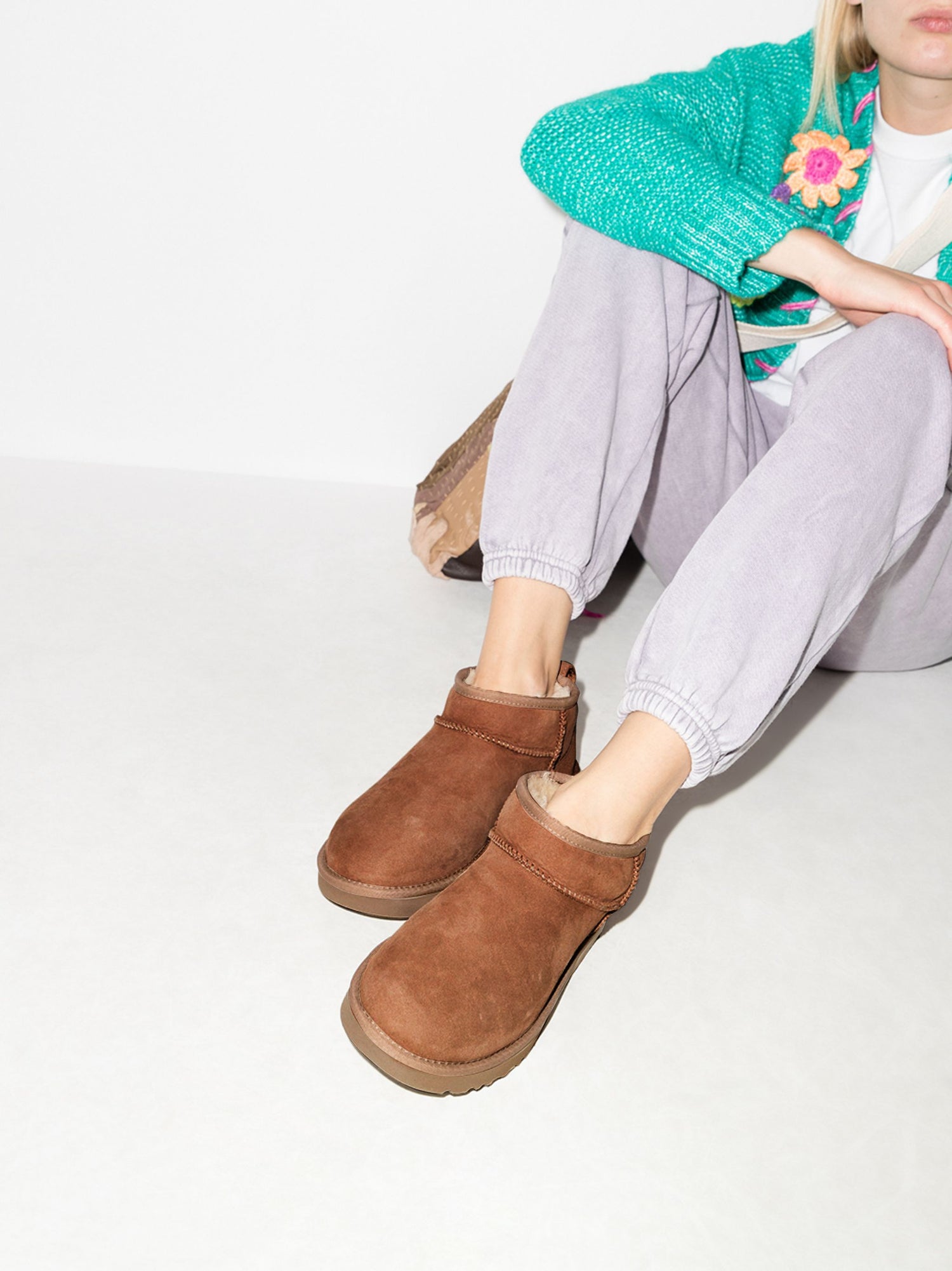 Classic Ultra Mini boot, Chestnut