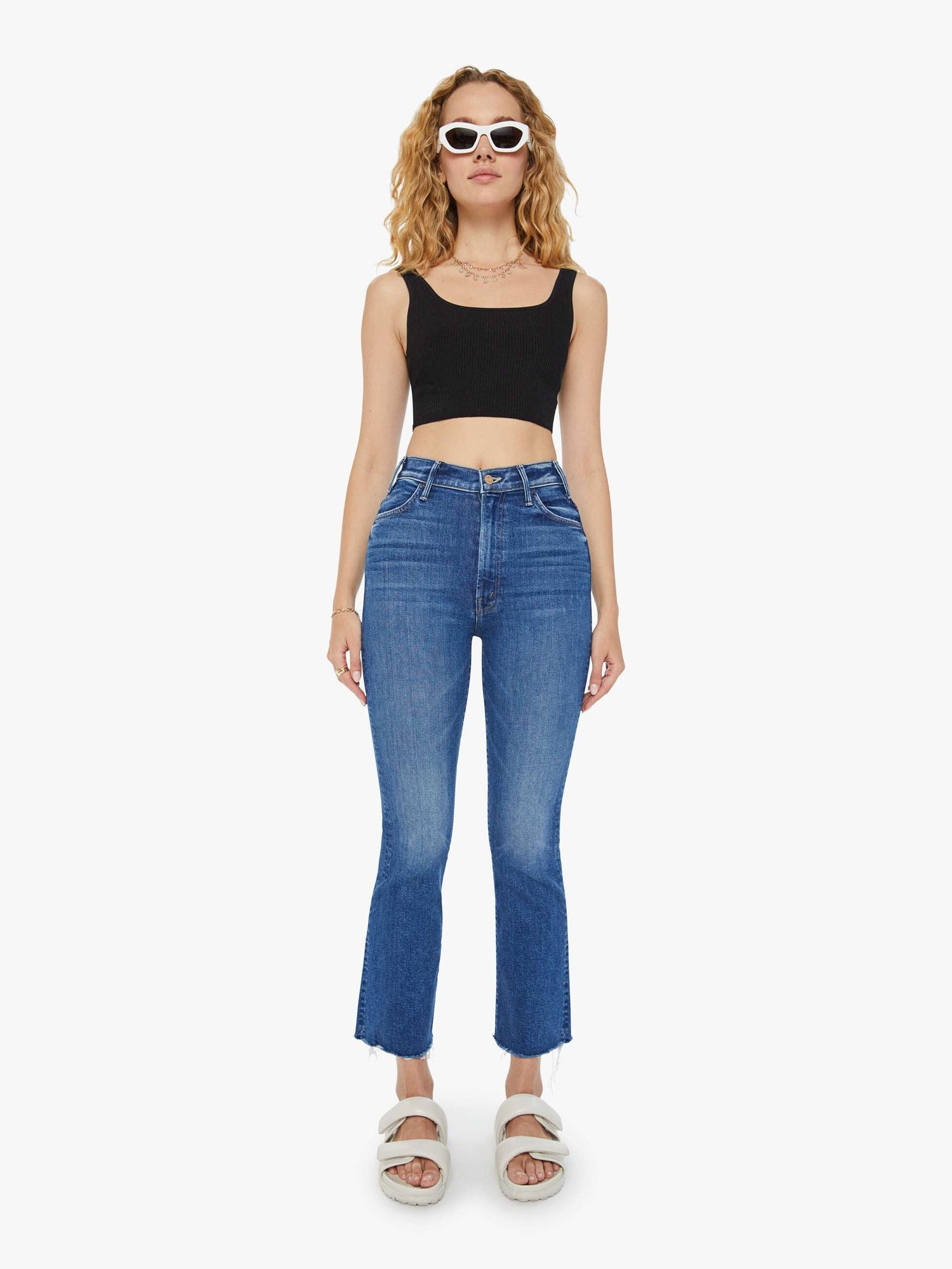 Hustler ankle fray jeans, 'grasping at straws'