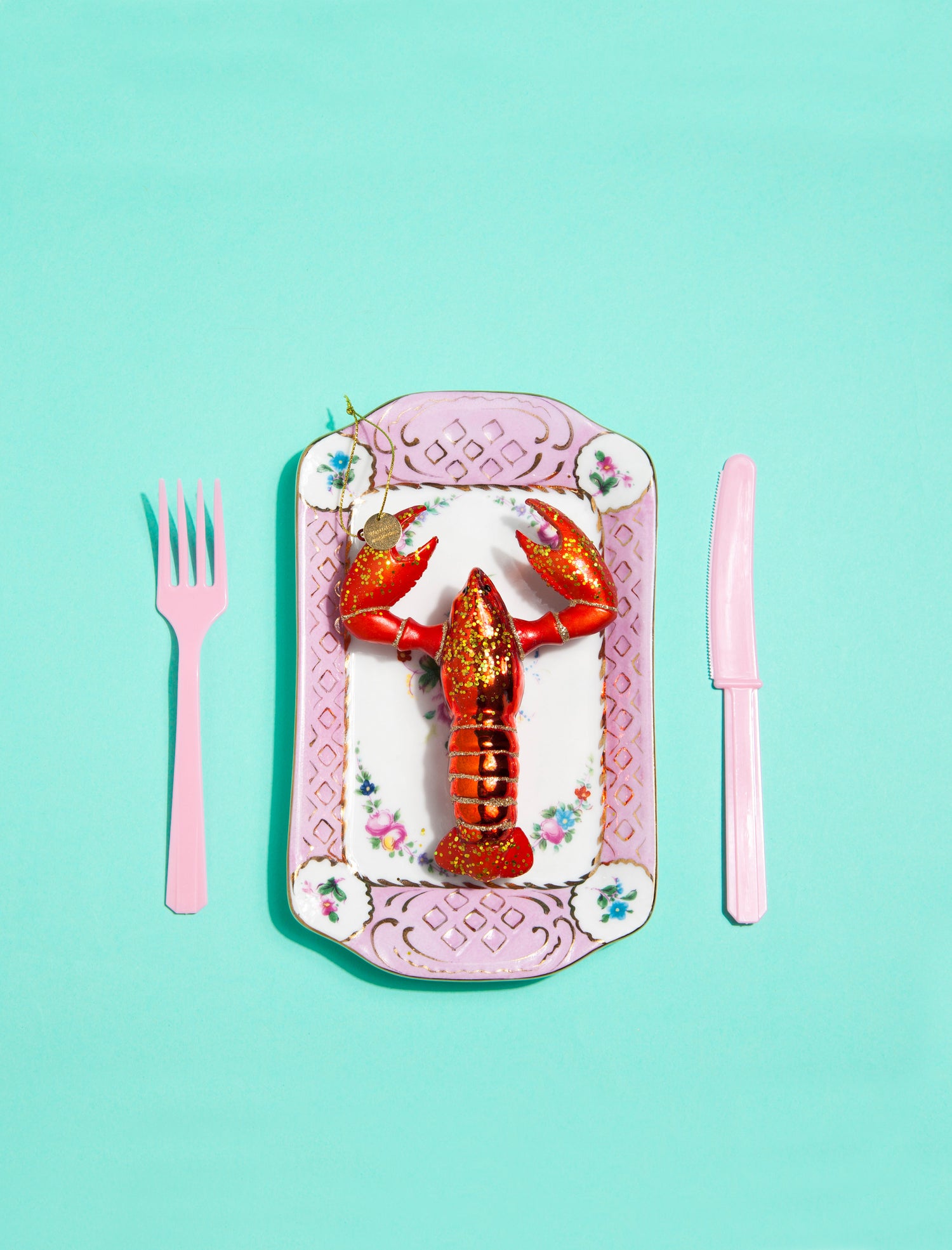 Lobster glass ornament (14 cm)