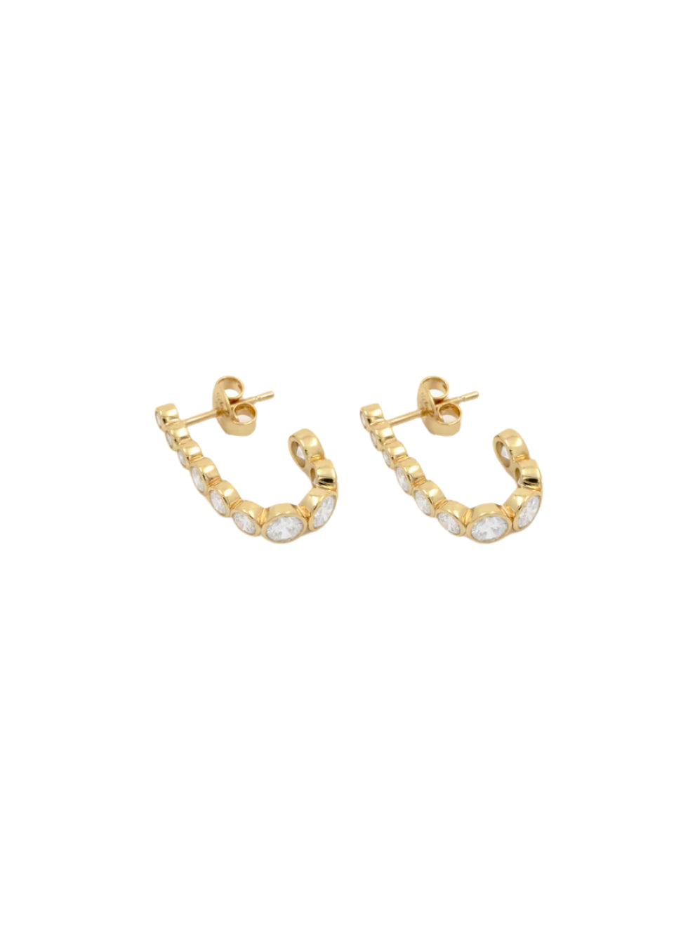 Oda earrings, gold plated