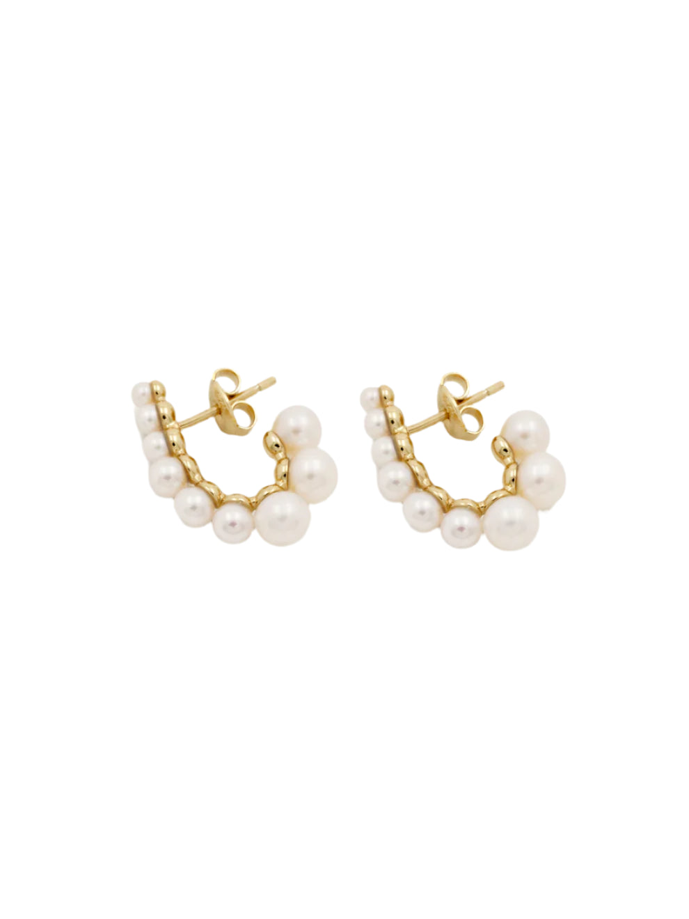 Olga earrings, gold plated