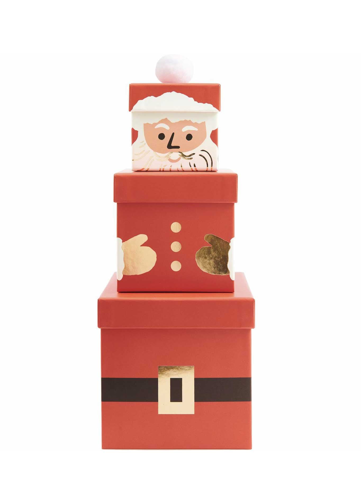 Gift box set santa claus, fsc recycled