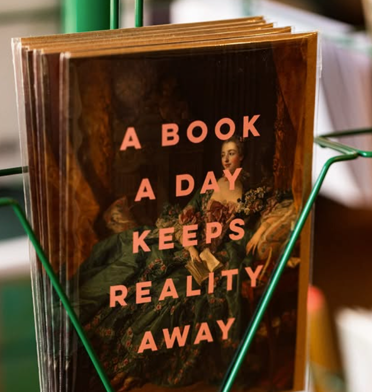 A book a day large love & friendship card