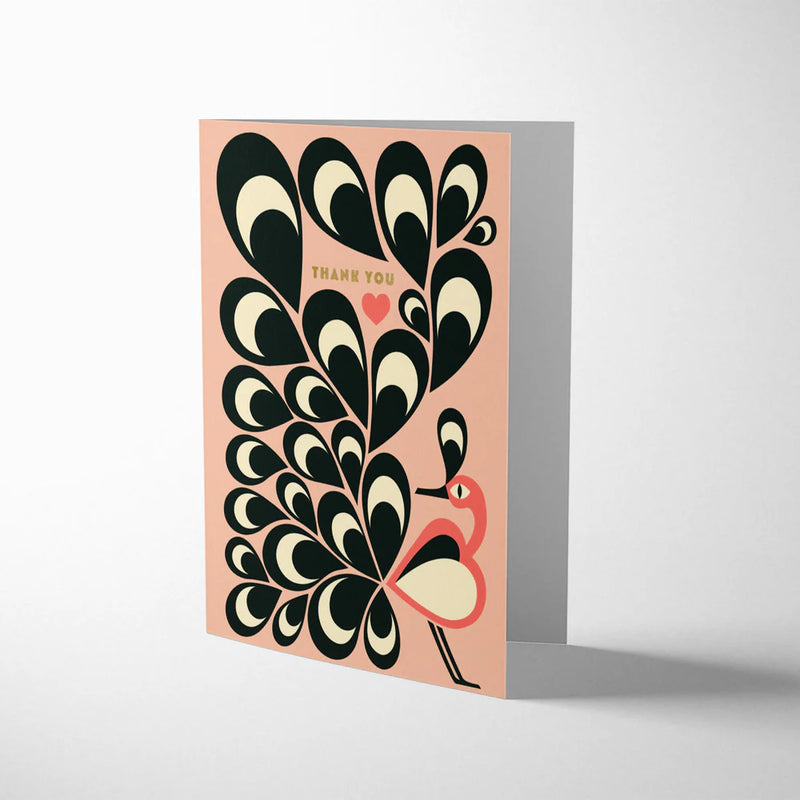 Feather Bird, thank you card