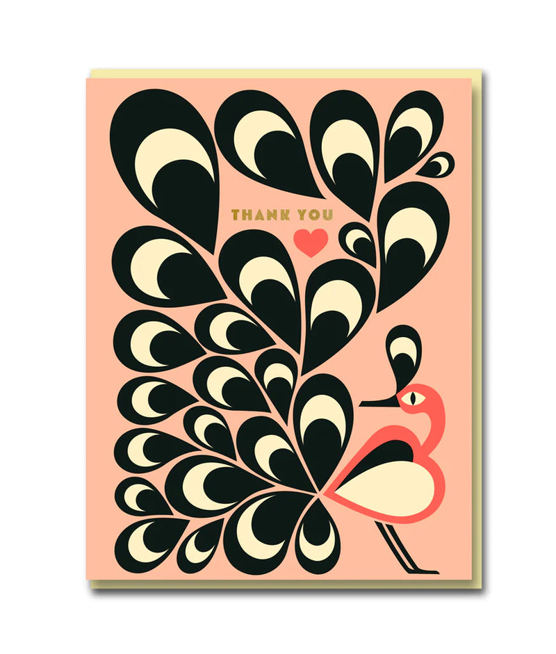 Feather Bird, thank you card