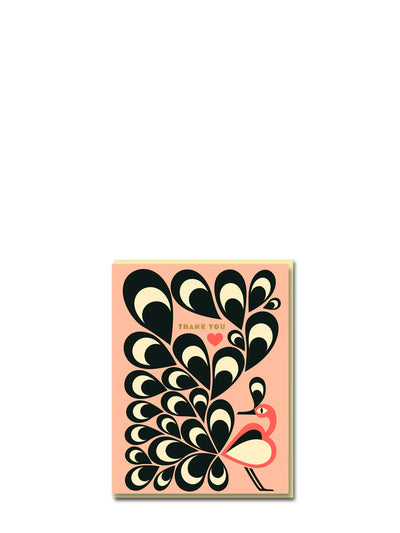 Feather Bird, thank you card