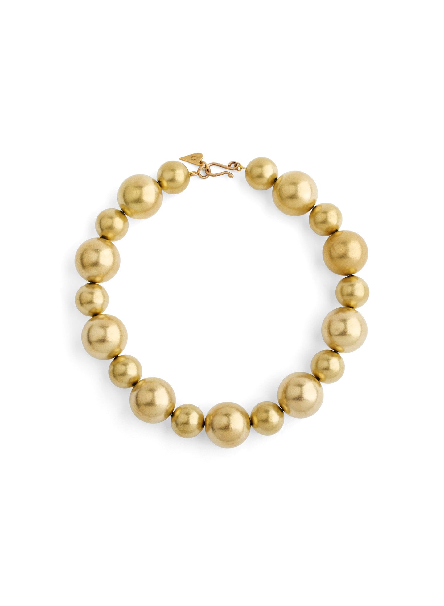 Brass beads collier, bronze