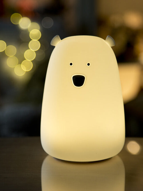 Bear lamp, white