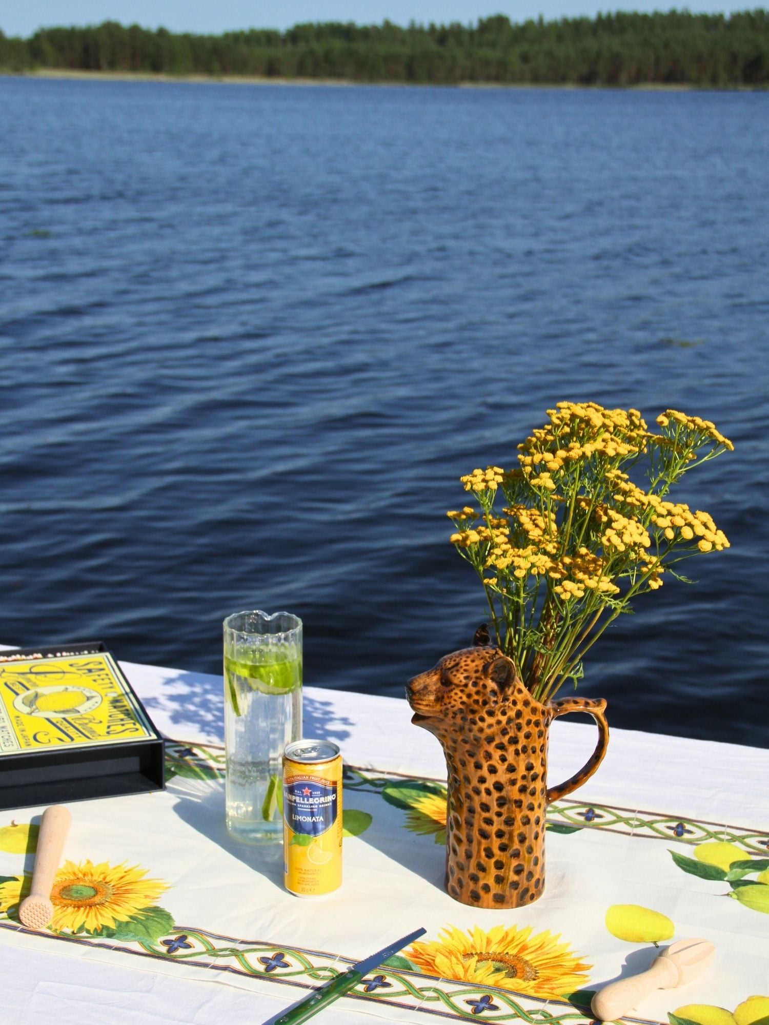 Leopard water pitcher