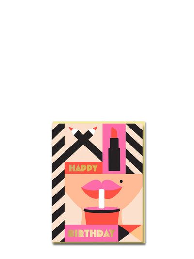 Soda girl, birthday card