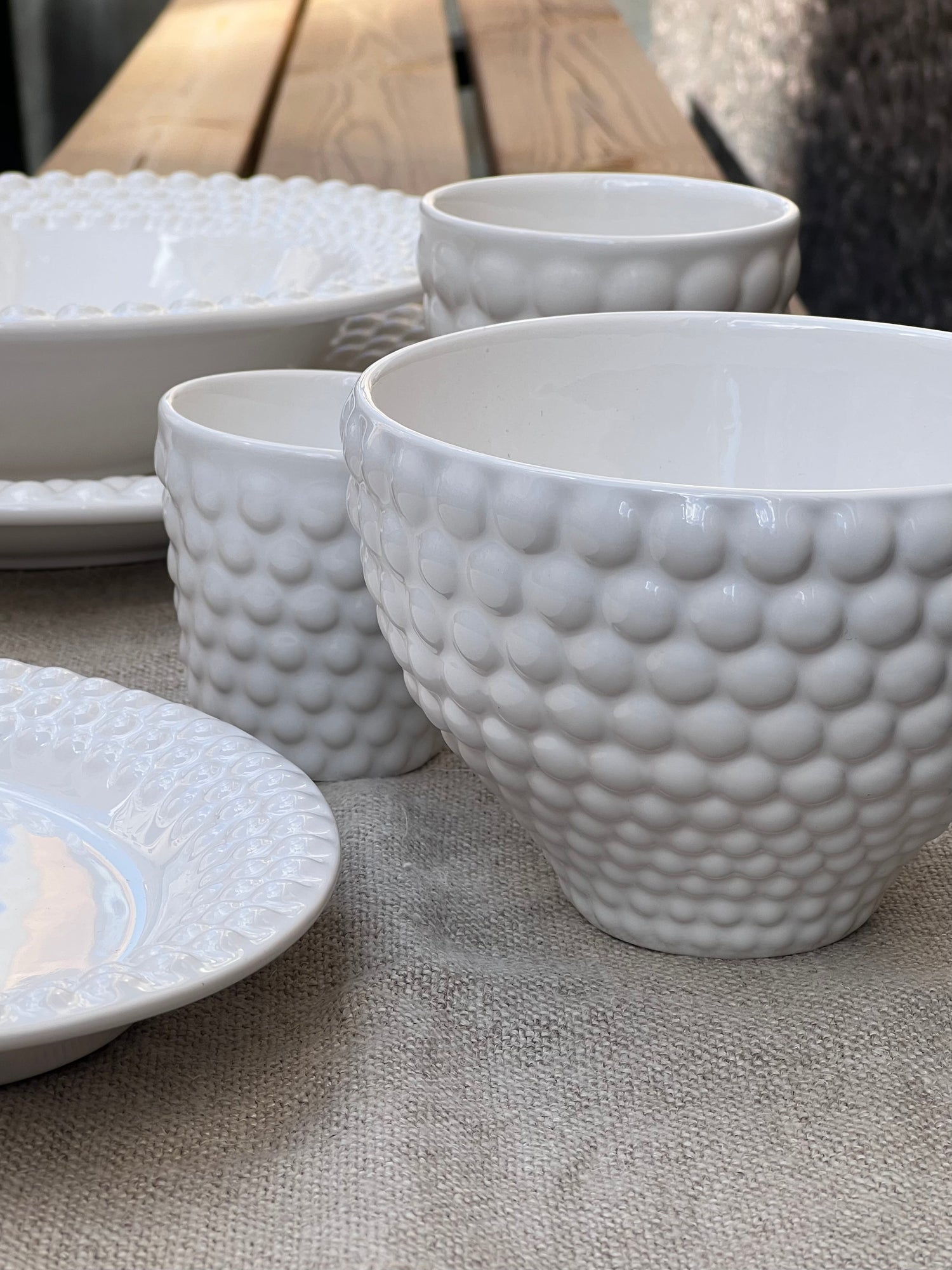 Bubbles small bowl, white (13cm / 60cl)
