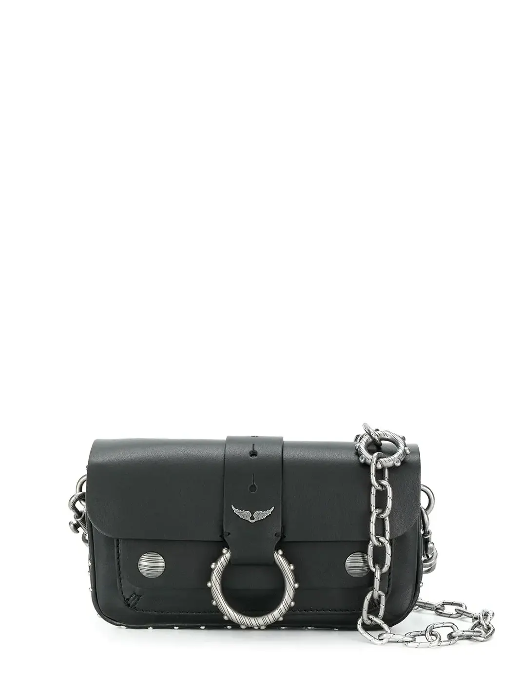 Kate wallet bag, black-silver