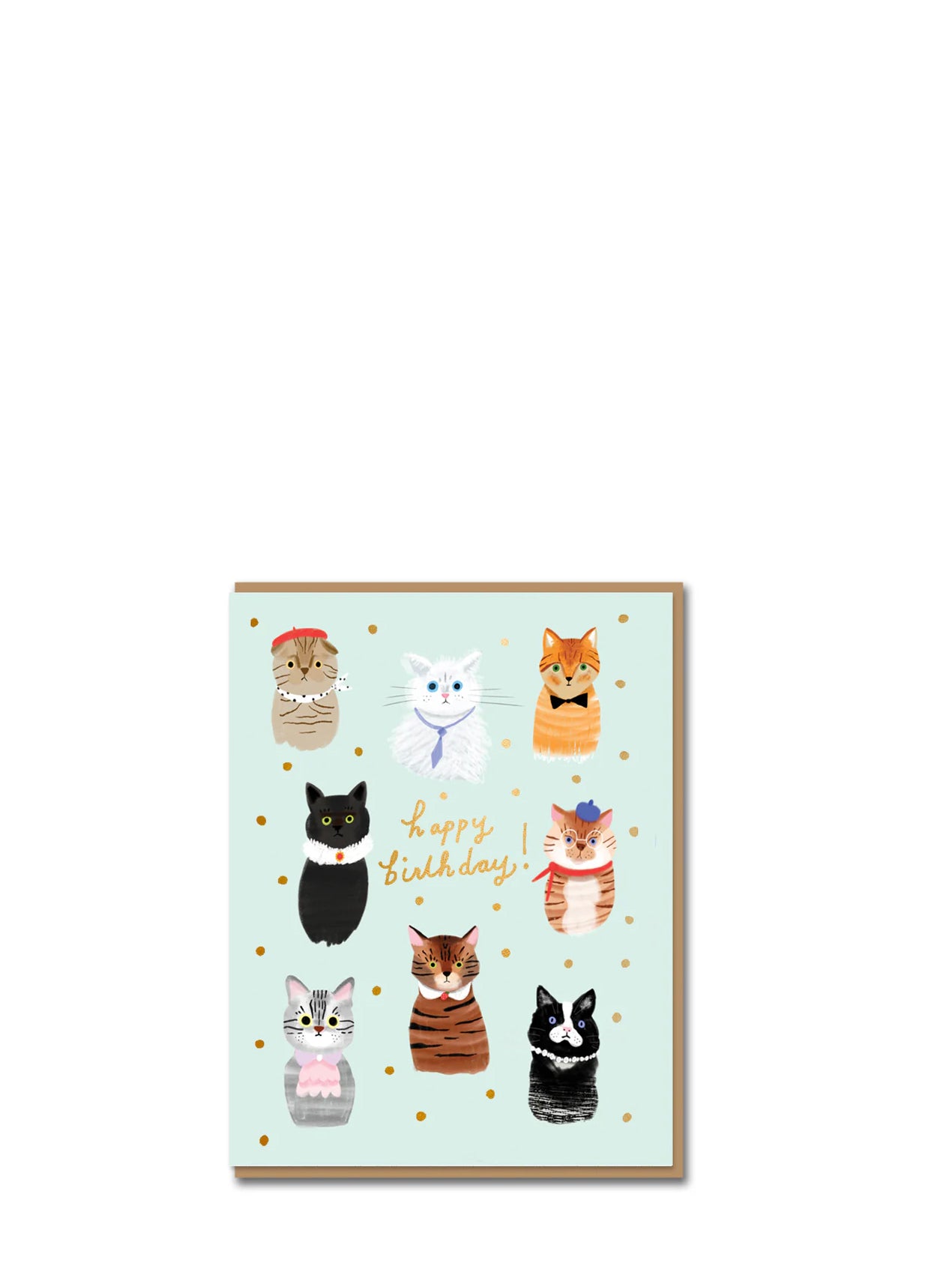 Party Cats gang, birthday card