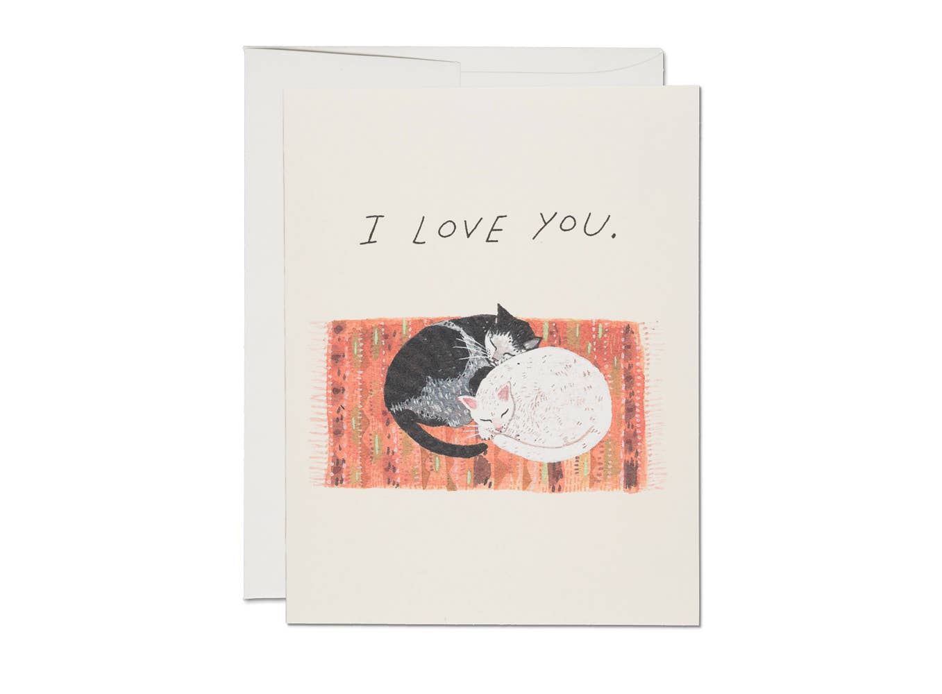 Cats cuddle love & friendship card