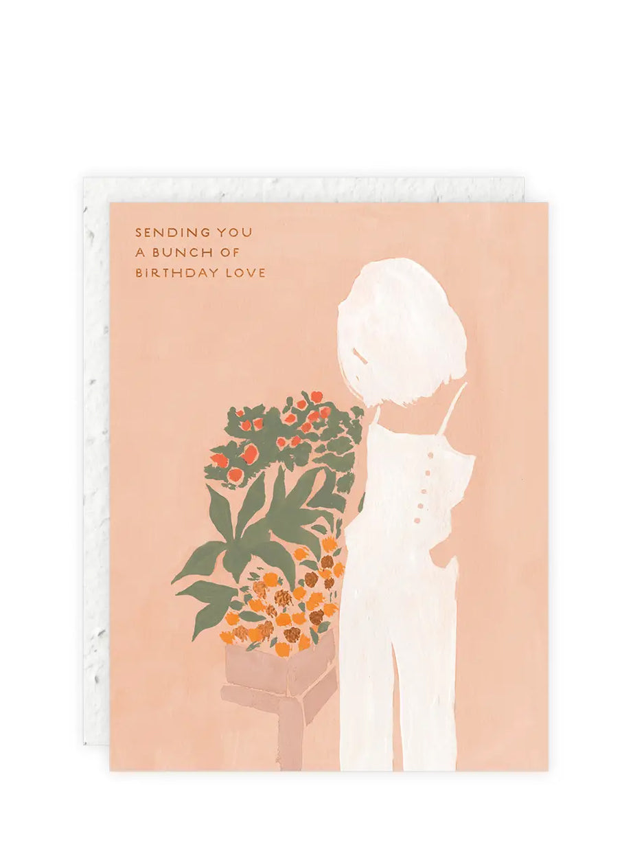 Bunch Of Birthday Love - Birthday Card with plantable envelope