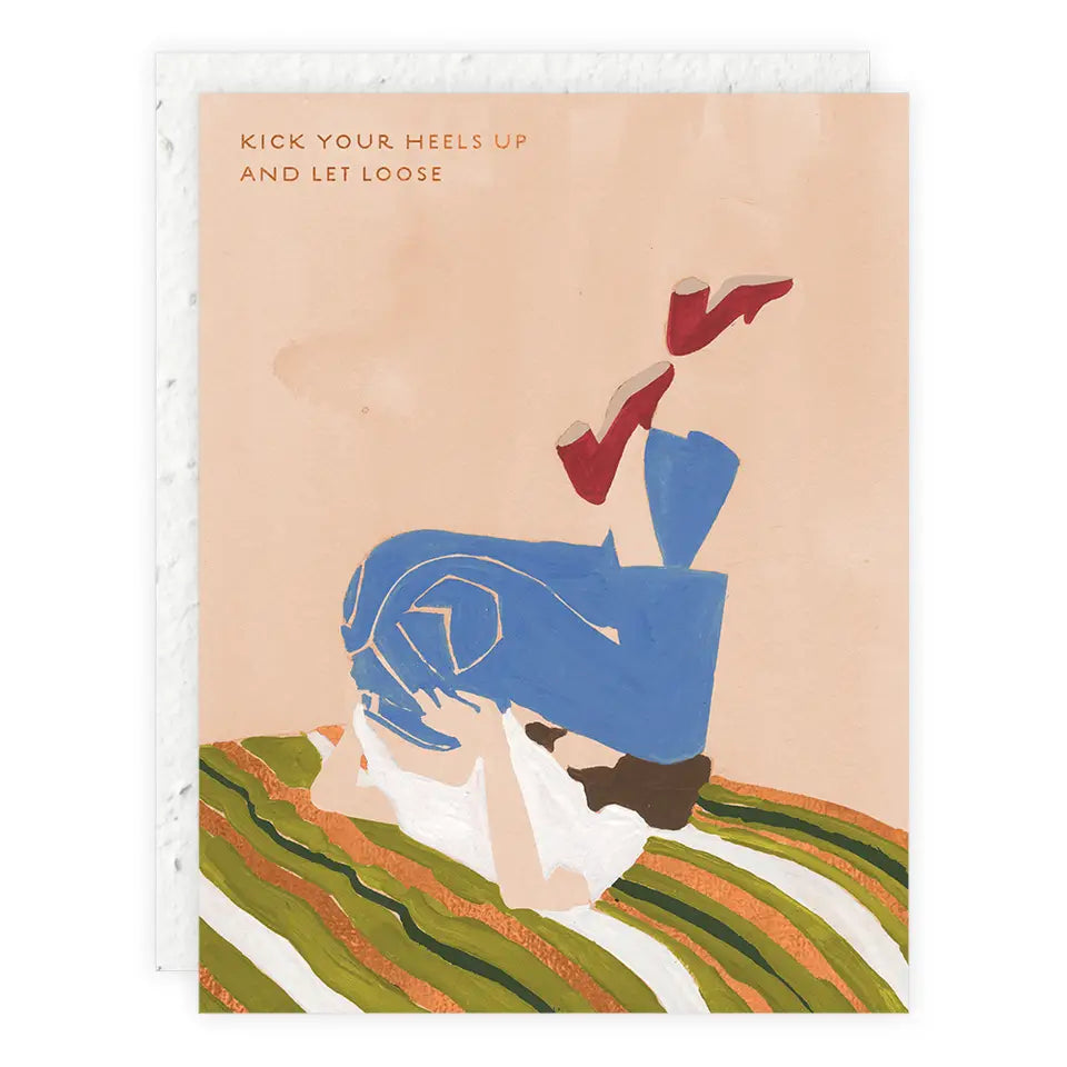 Kick Your Heels Up Birthday Card with plantable envelope
