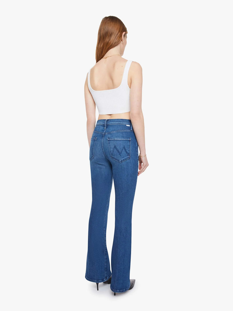 The weekender flare jeans, `Nip it in the butt`