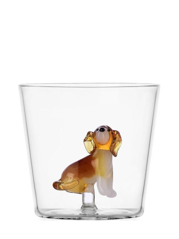 Dog tumbler, golden retriever