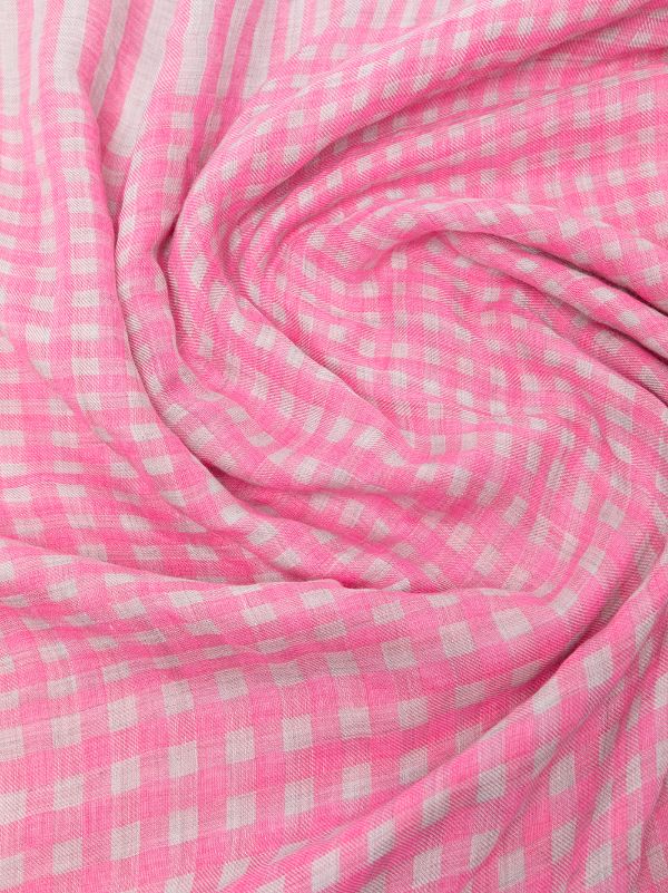 Luca scarf, pink gingham