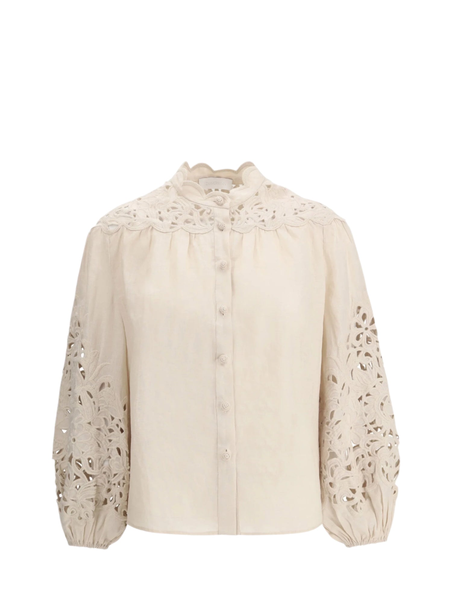 Wylie Embroidered Blouse, cream