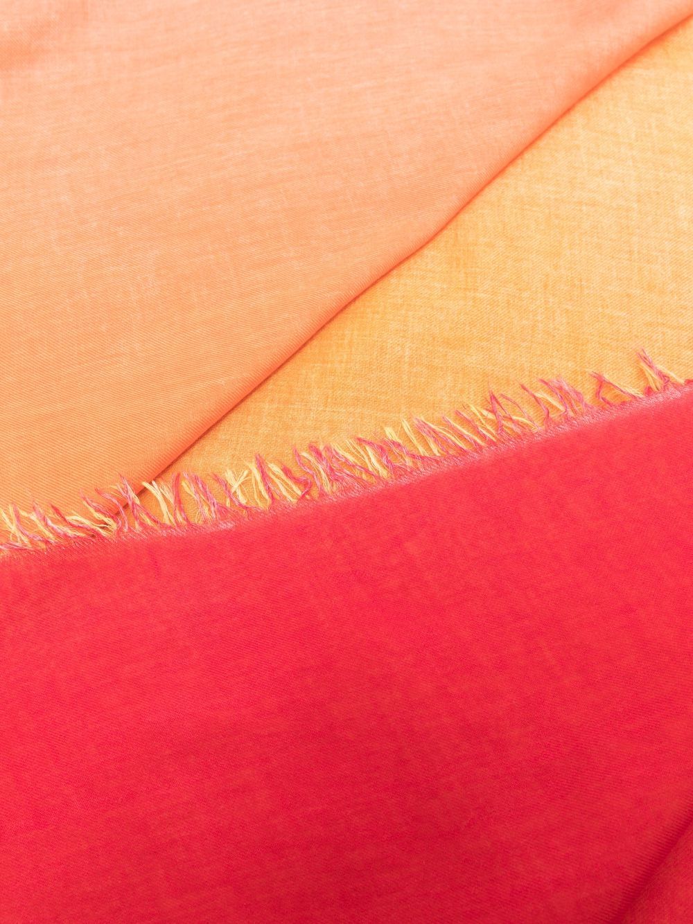 Azzurrata frayed-edge scarf, orange