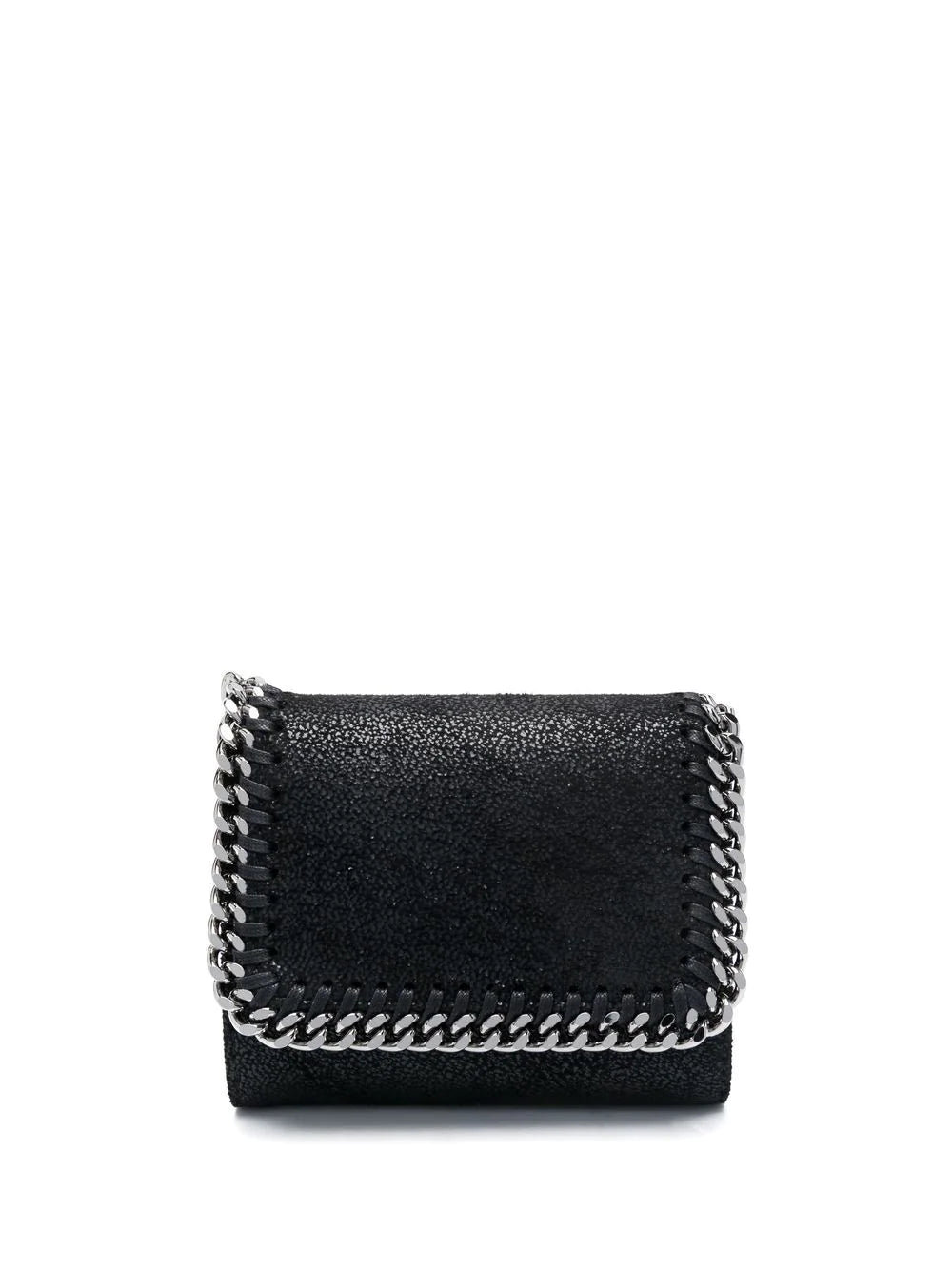 Stella McCartney: Small Flap Wallet Eco Shaggy Deer, black