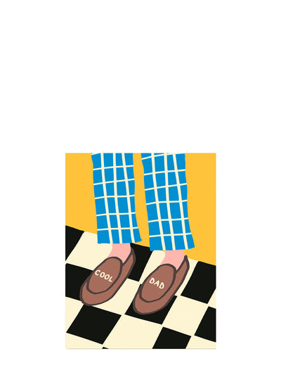 Cool dad slippers, Father's Day card