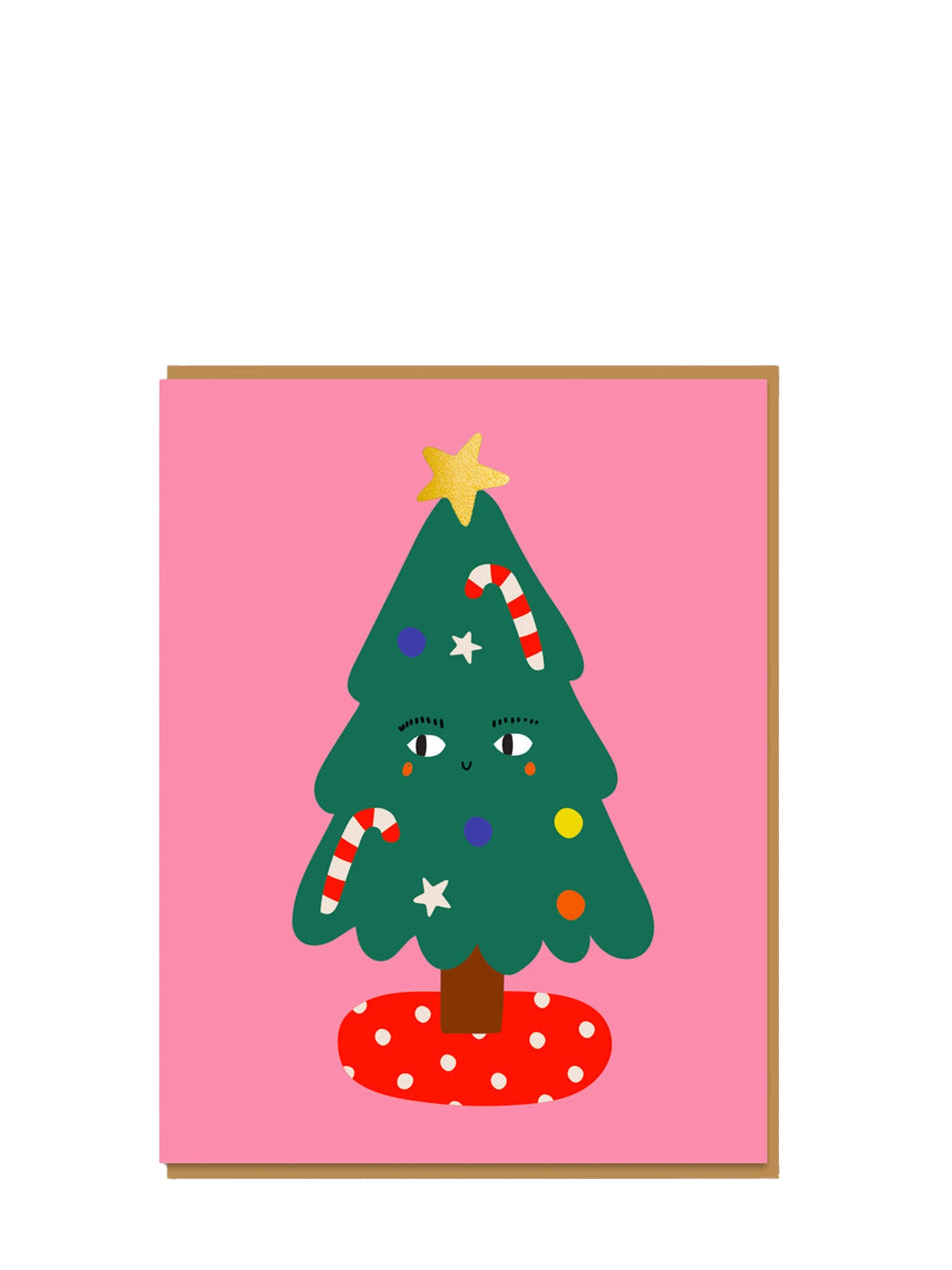 Christmas candy tree card