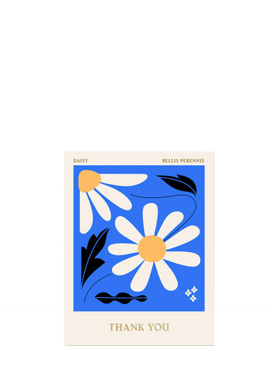 Graphic daisy, thank you card