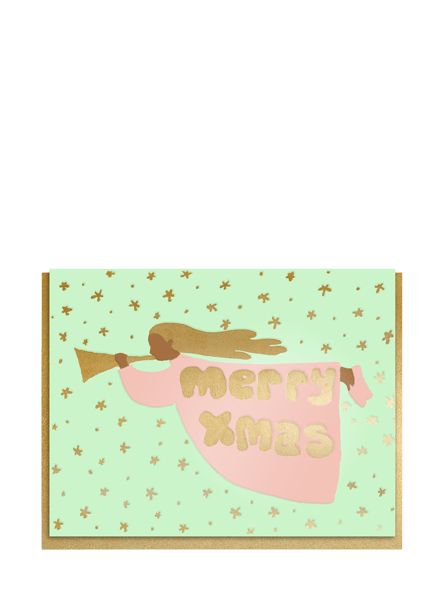 Joyful Angel Horn, Christmas card