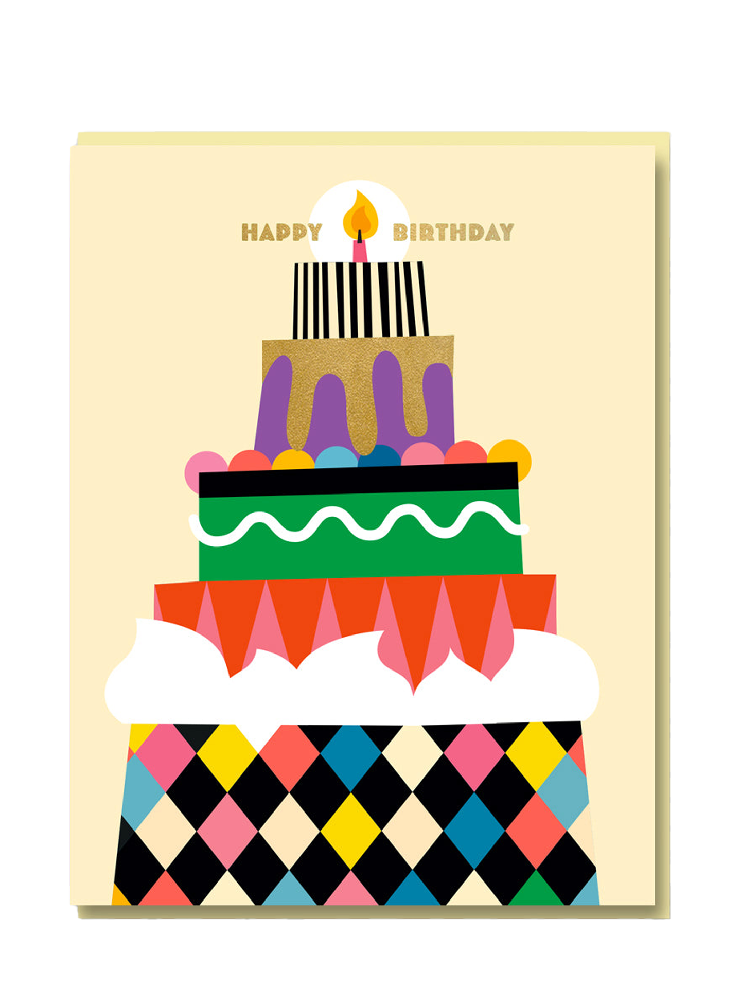 Birthday Card Cake Tower