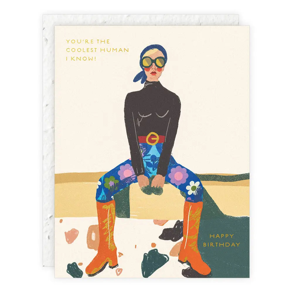 Chic Birthday Card with plantable envelope