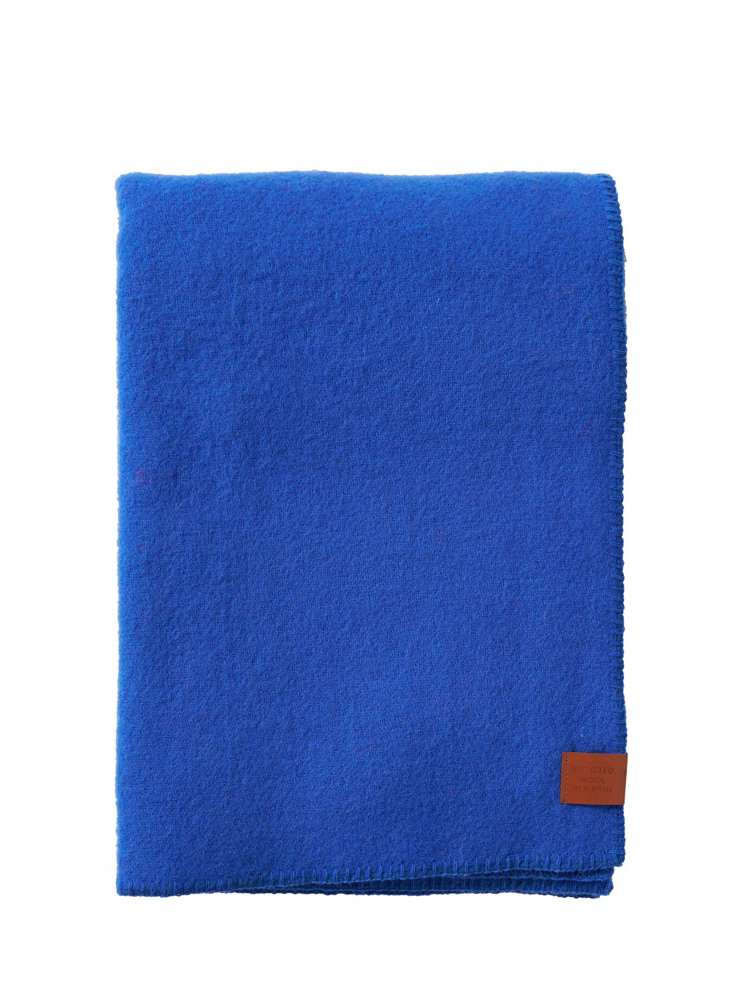 Mono wool throw, red or blue