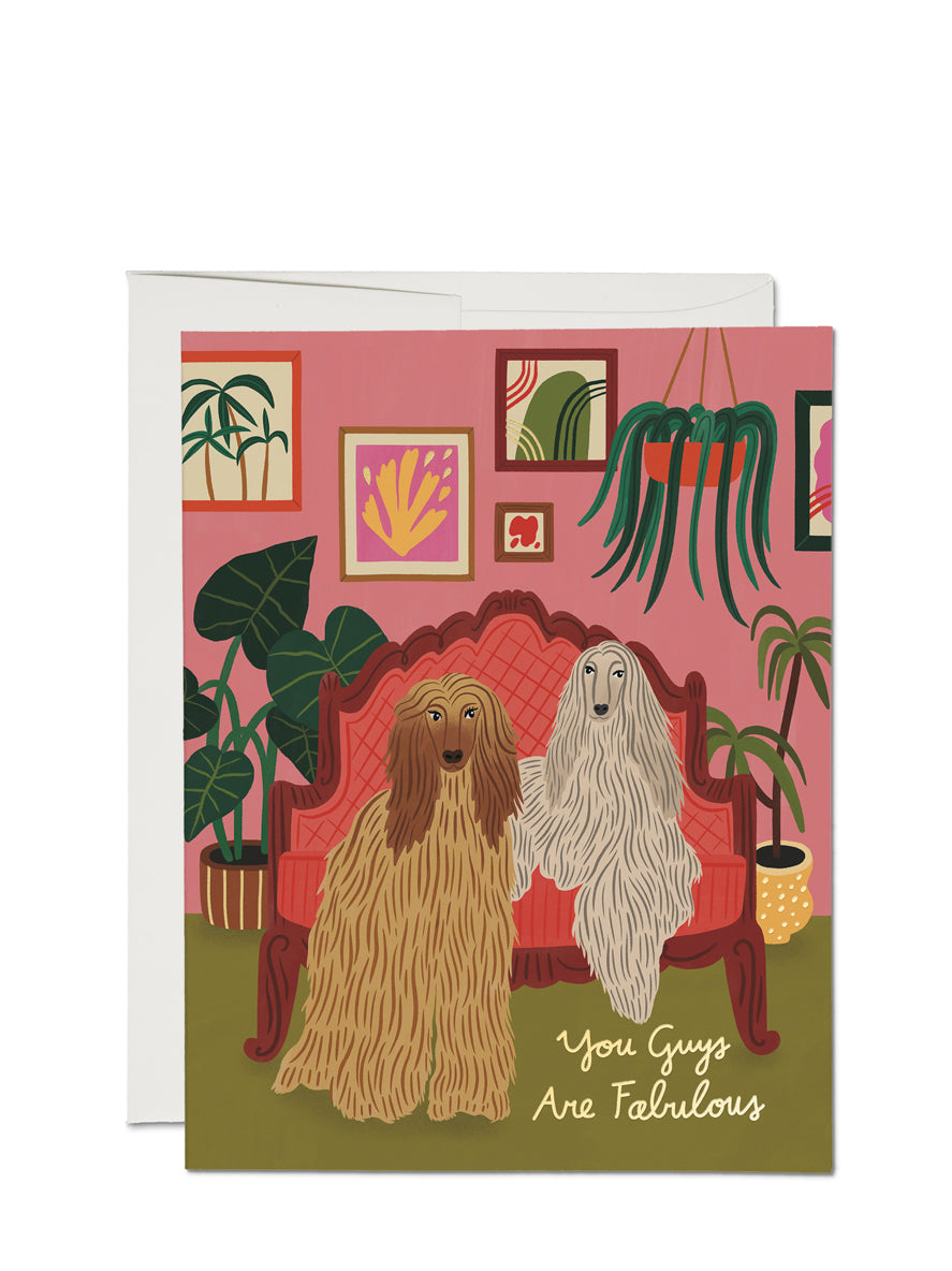 Afghan Dogs - You Guys are Fabulous Card