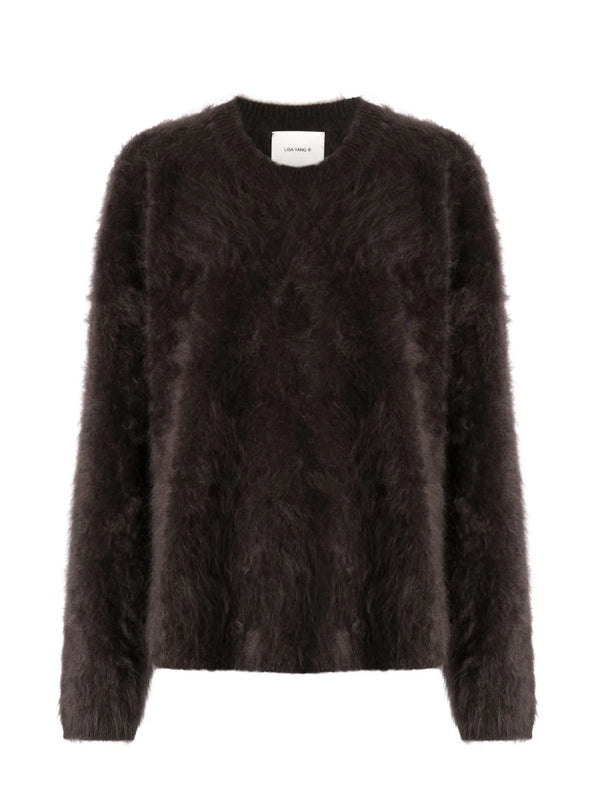 Natalia cashmere sweater, wood brown