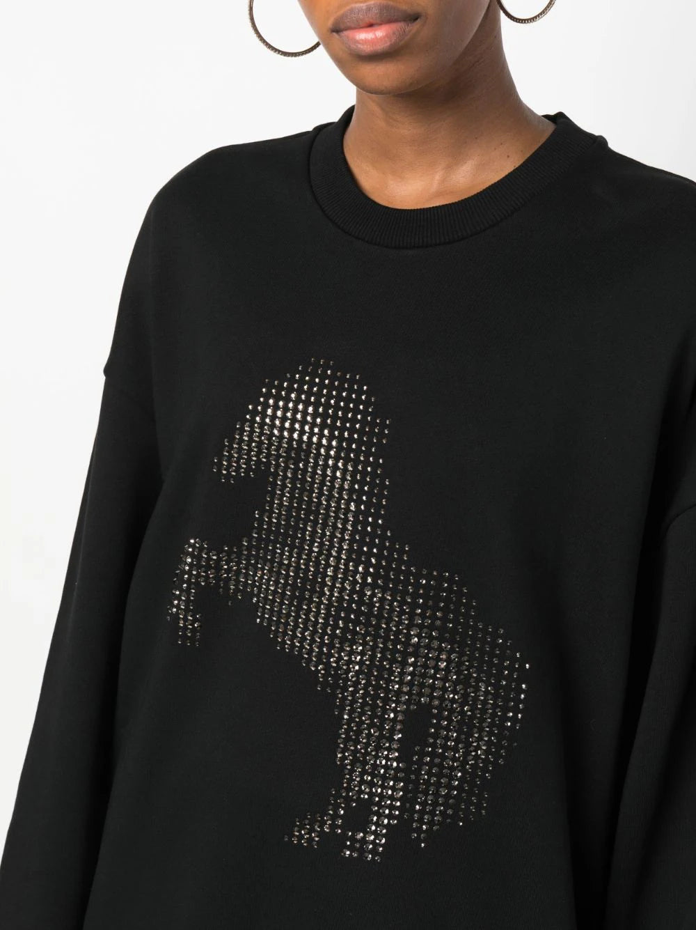Stella McCartney: Hotfix Pixel Horse Sweatshirt, black