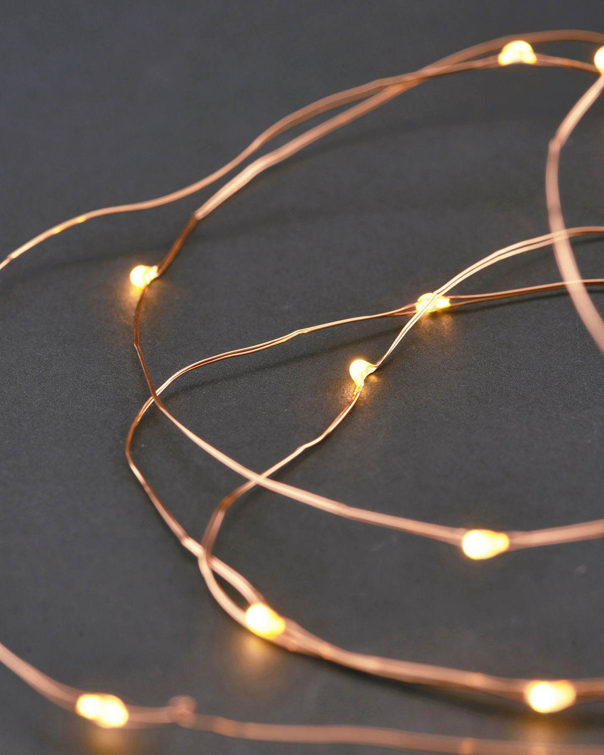 String lights, silver or copper