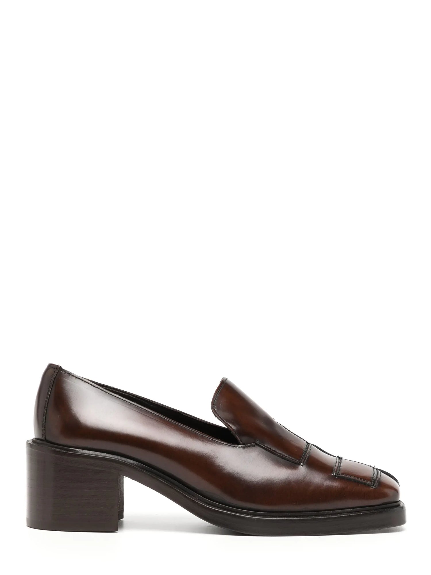 Guera Heeled Brushed loafers, brown