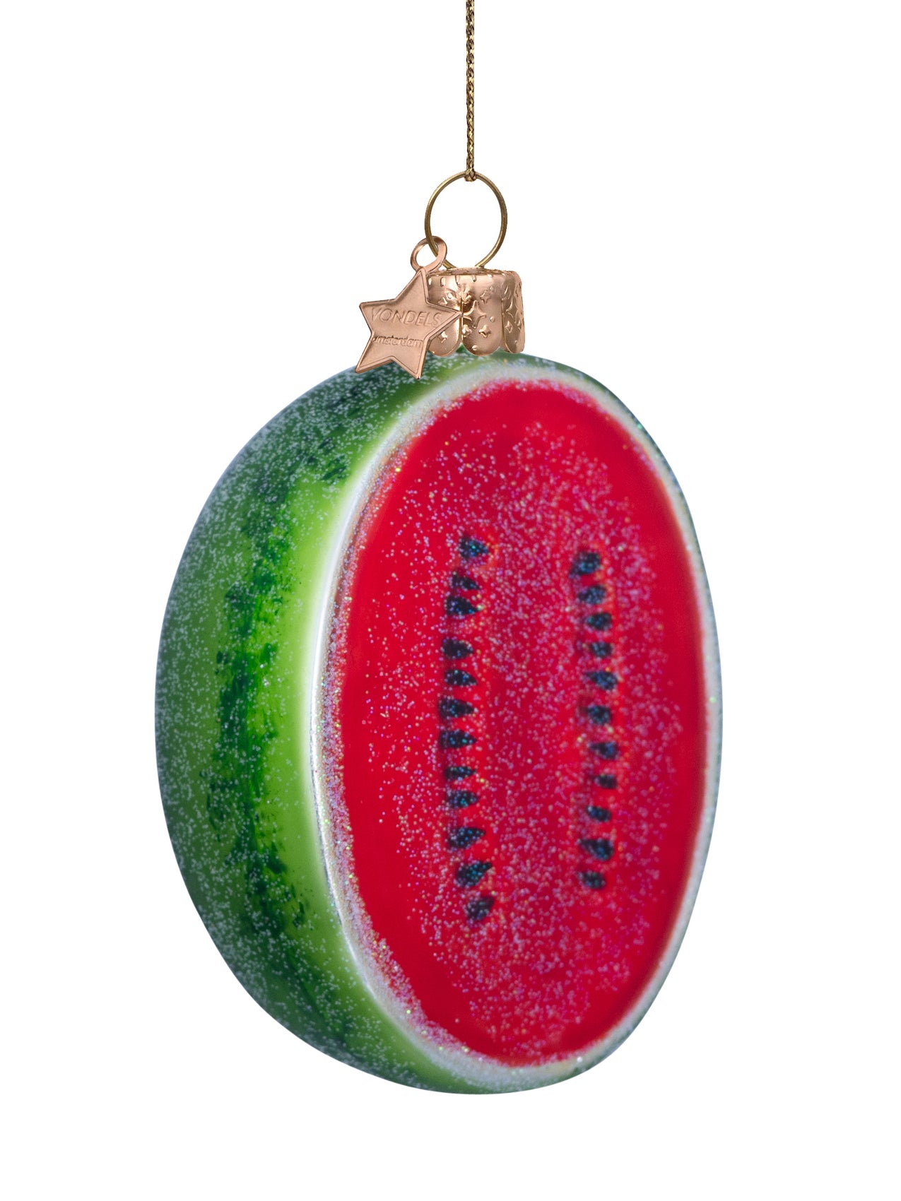 Watermelon glass ornament (10 cm)