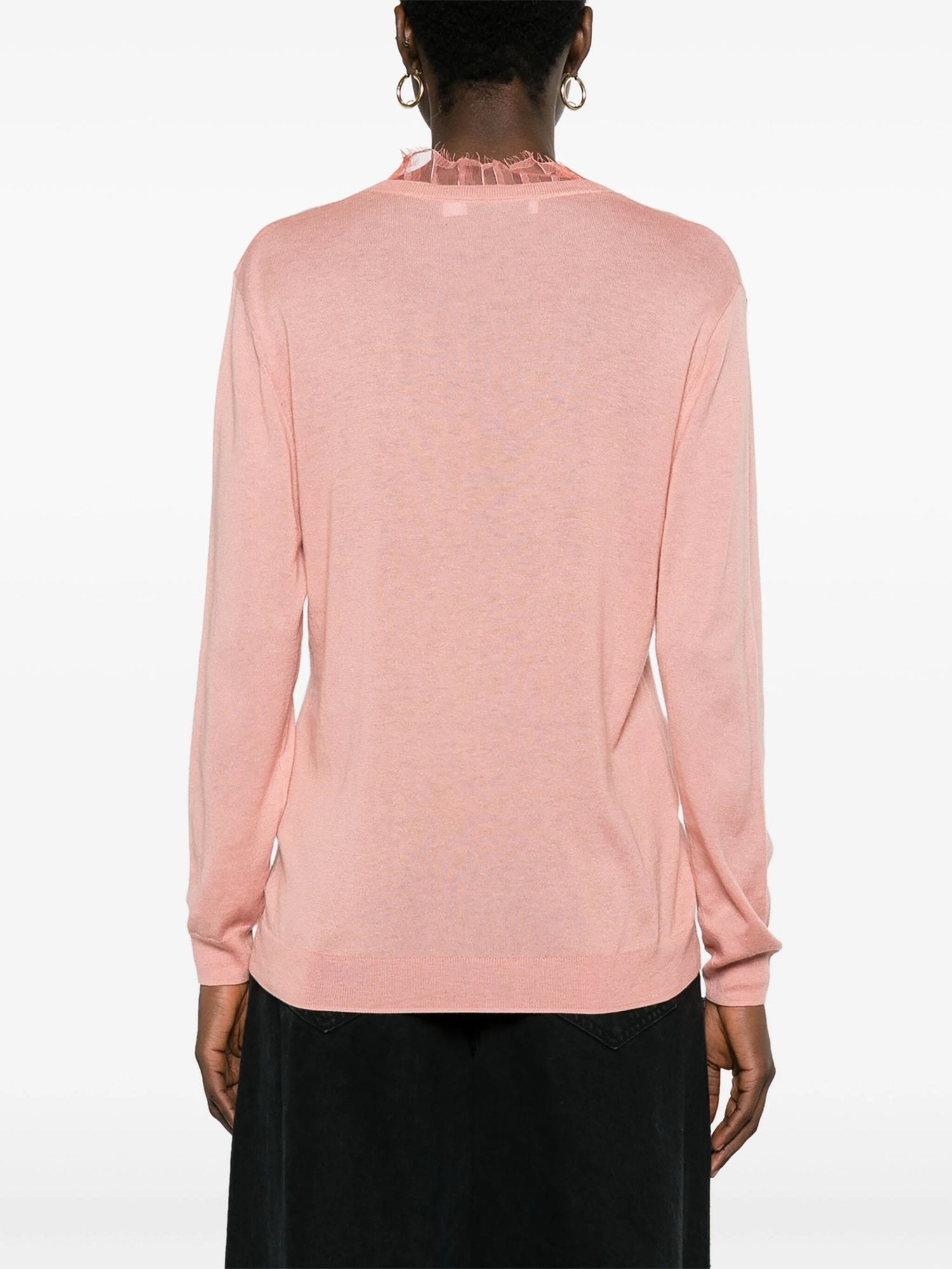JAYDEN knitted sweater, coral pink
